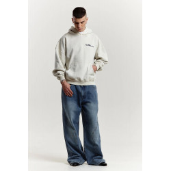 STAR TEETH HOODIE +WASHED ULTRA LIGHT GREY